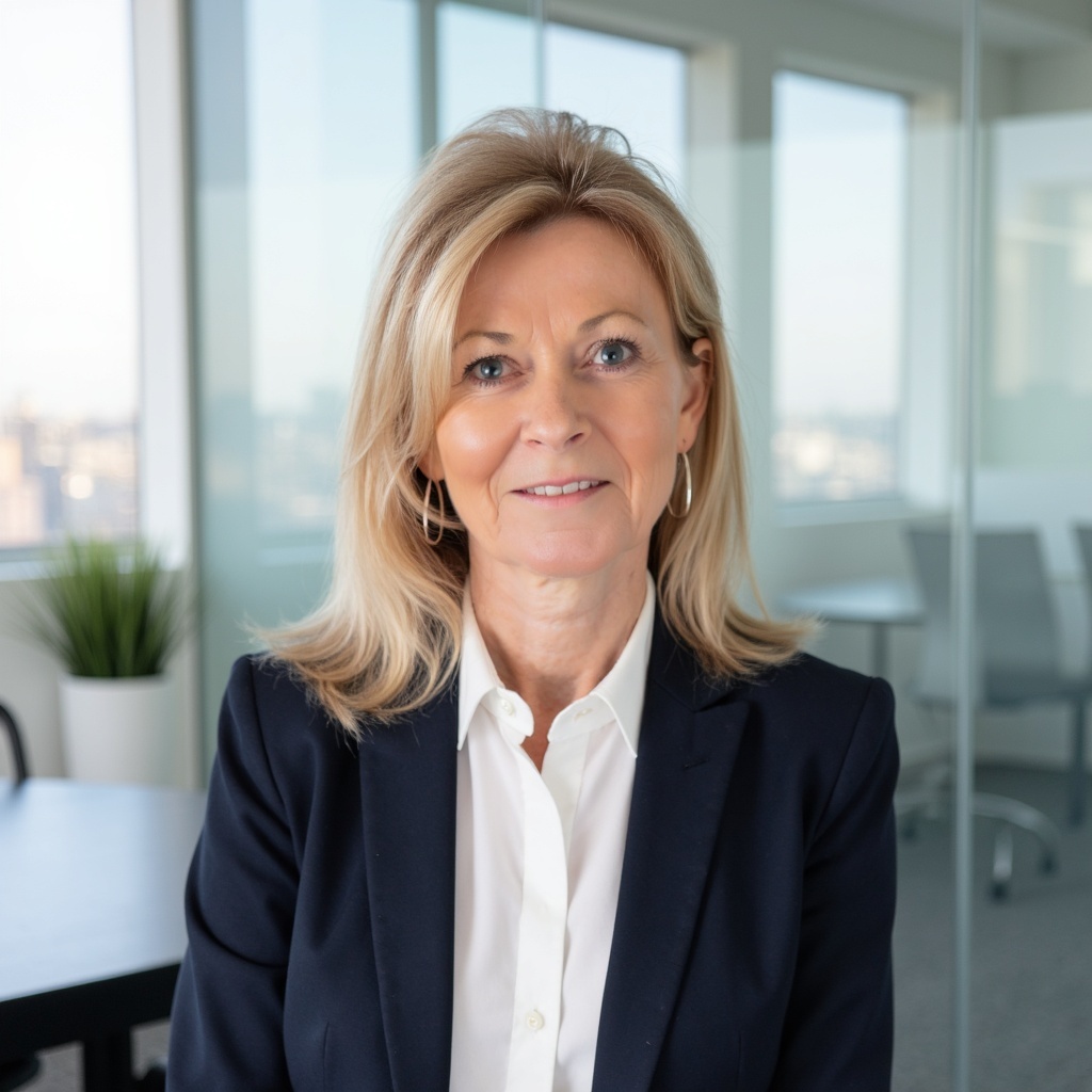 Linda Robertson executive medical recruitment headshot corporate branding